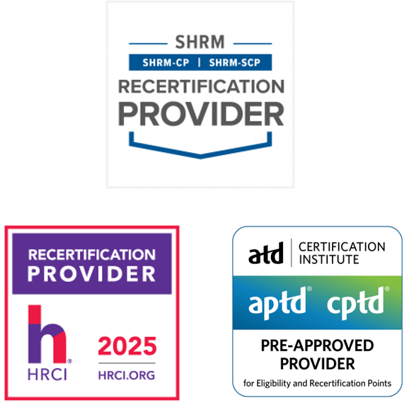 SHRM・HRCI・ATD recertificate